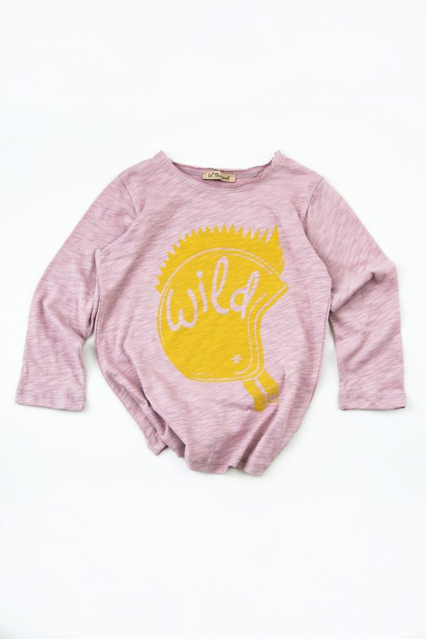 The Naughty Helmet DPink LongS T-Shirt