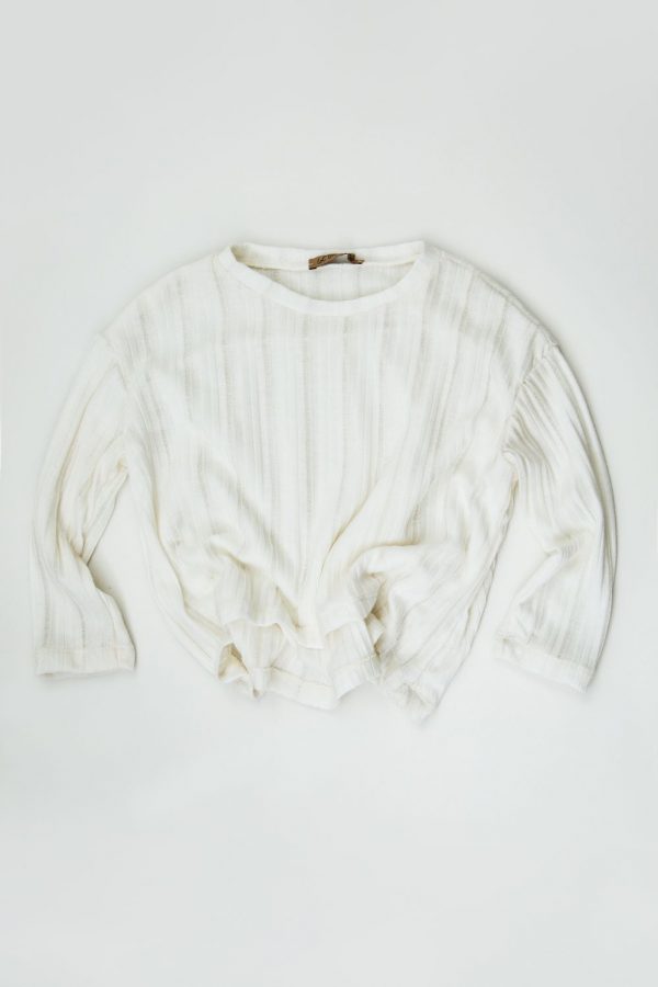 The All Day White Knitted Blouse