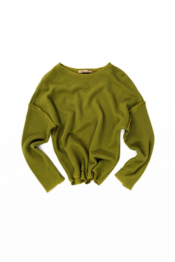 The Khaki Cool Knitted LongS T-Shirt
